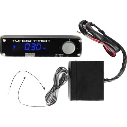 Universal Car Blue LED Digital Display Auto Turbo Timer Control Relay Controller Kit for Car Replacement Part