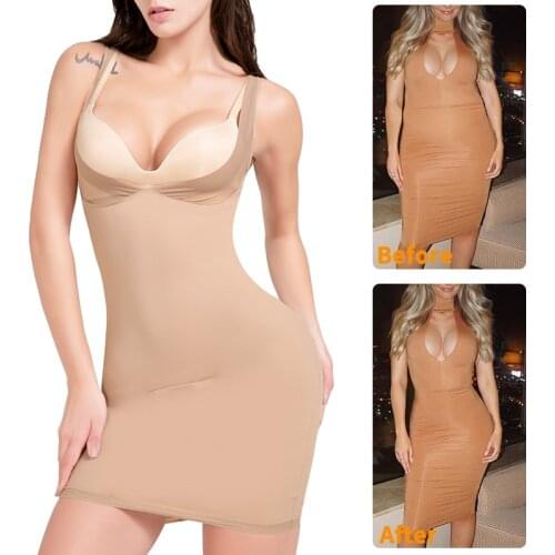 Slimming Full Slips Under Skirt Shaperwear Full Body Shaper Seamless High Waist Tummy Control for Women Corset