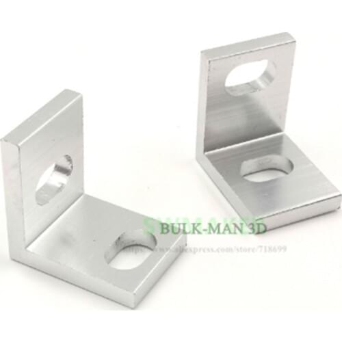 10pcs 3D Printer RepRap CNC openbuilds OX CNC machine parts Universal L Bracket -single V Slot Aluminium Extrusion