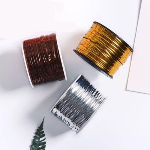 100 yards PET Film Binding Wire Florist Bouquet Decoration Material Bread Seal Manual Baking