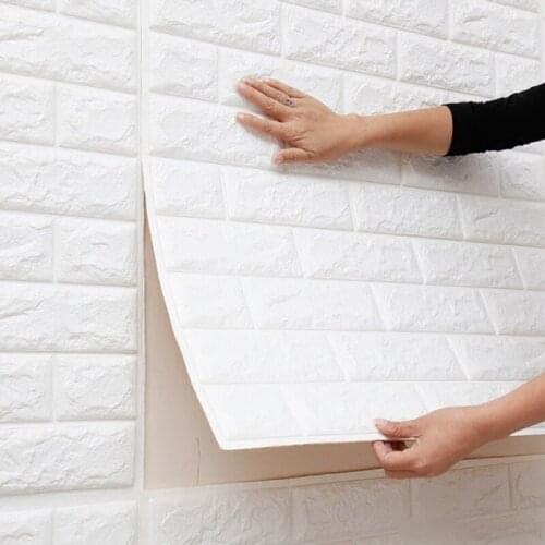 3D Brick Wall Stickers Self-Adhesive Panel Decal Wallpaper For TV Walls Sofa Background Wall Decor Christmas decoration