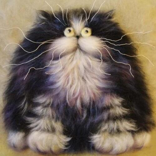 100% Full 5D Diy Daimond Painting Cross-switch Fat Cat 3D Diamond Painting Square/Round Rhinestones Painting Embroidery Animal