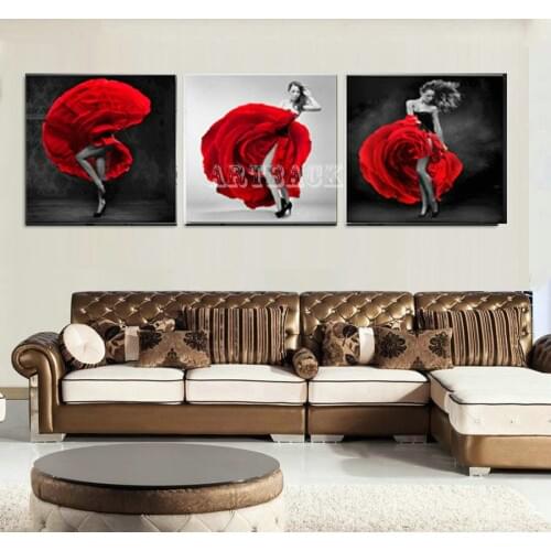 Full square / round drill new 5d diy diamond painting woman dance coffee diamond embroidery 3d diamond mosaic home decoration