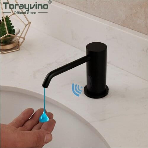 Torayvino 500ml Automatic Liquid ABS Soap Dispenser Touchless Sensor Shampoo Detergent Soap Dispenser For Kitchen Bathroom