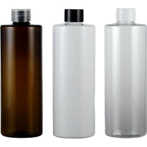 White 350ML X 30 Empty Shampoo Lotion Cosmetic Bottle PET Plastic Container With Screw Cap Liquid Soap Essential Oil Bottles