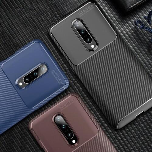Business Carbon OnePlus 7 Pro Case for OnePlus 7 Pro Cover Silicone TPU Soft Back Funda for Oneplus 7 Capa Bumper on for 1+7