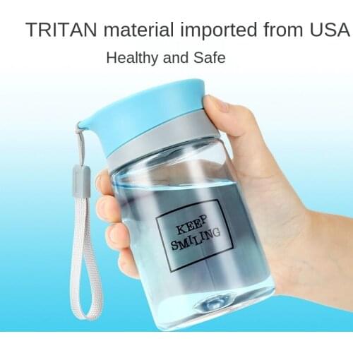 Water Bottle Cute Plastic Handy Cup Summer Portable and Simple Outdoor Travel Portable Leakproof Drinkware Drink Bottle BPA Free