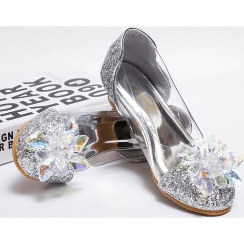 Summer 2018 Children Princess Sandals Kids Girls Wedding Shoes High Heels Dress Shoes Party Shoes For Girls shoes