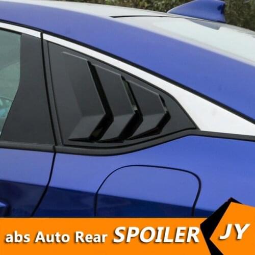 For HONDA Accord 2018-2019 Sedan ABS Rear Door Window shades Louver Frame Window Sill Molding Cover Sticker Trim