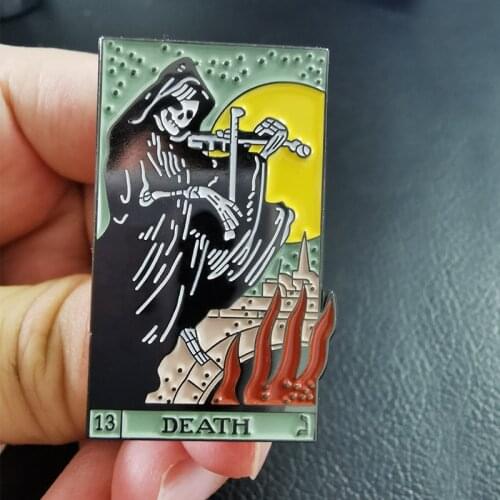 Grim Reaper Playing Violin Enamel Pin Means Its time for you to end the existing fear and to start a new journey