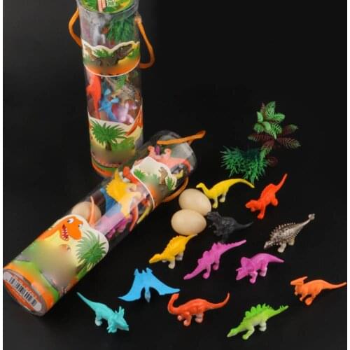 Simulation Dinosaur Animal Model 16pcs/Lot Mini Figures Home Decor Accessories Figurine Kids Gift toys