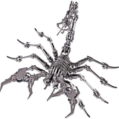 Scorpion King 3d Metal Stainless Steel Jigsaw Puzzle Diy Assembled Steel Warcraft Detachable Model Jigsaw Toy Ornament