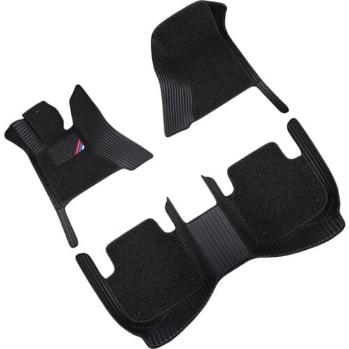 Black Red Car floor mats For lada granta 2114 2107 xray vesta sw cross kalina kalina car floor mats