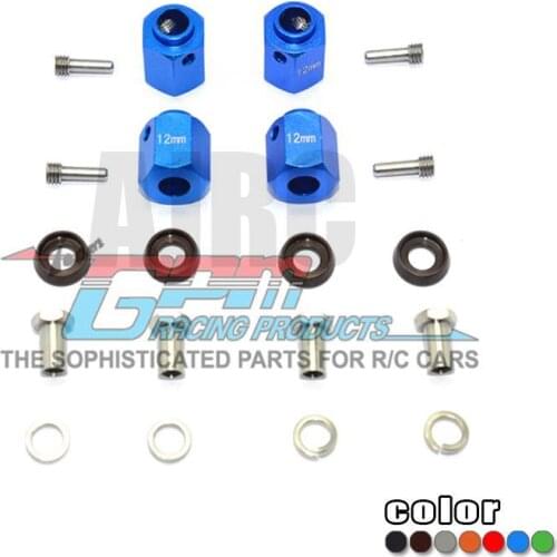 Metal Hexagon Adapter Wheels Hubs Mount with Stainless Steel Screw Needle Extension nut for TRAXXAS TRX-4 TRX-6 12mm