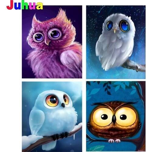 Cartoon owl 5d DIY Diamond painting full round/square animal diamond emboridery mosaic diamond stitch kids room Decor