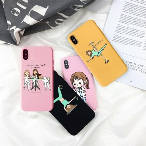 Nurse Medical Medicine Health Heart Candy color Soft Phone Case For iPhone 11Pro MAX 6S7 8 Plus SE XR XS 12pro Max 12mini Cover