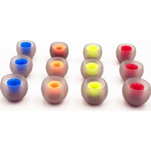 LuckyLZ 3 Pairs(6pcs) L M S Earphone Tips silicone earphone Earplugs For KZ ZAX EDX ZSX TRN BA8 VX CCA CA16 C12 TIN T2 T1 PLUS