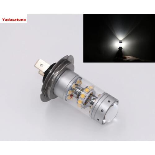 New H7 LED Fog Light Bulb 150W CREE Chips Super Bright White High Lumen Sealed Beam for DRL or Fog Light Lamp Replacement