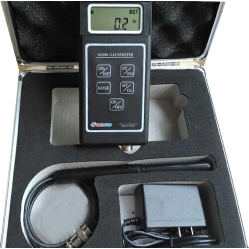 Professional Gauss Meter Gaussmeter Digital Telemeters with handheld static magnetic field tesla tester measurement