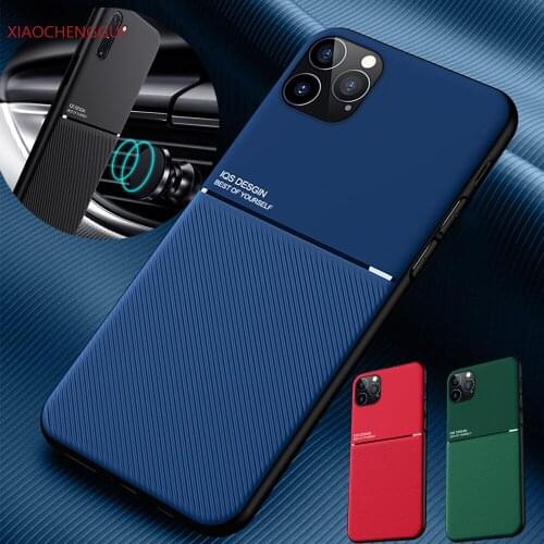 Luxury Leather Phone Case For iphone 12 Pro mini 8 7 6S 6 Plus Car Magnetic Cover For iphone 11 Pro XS MAX X XR Ultra thin Case