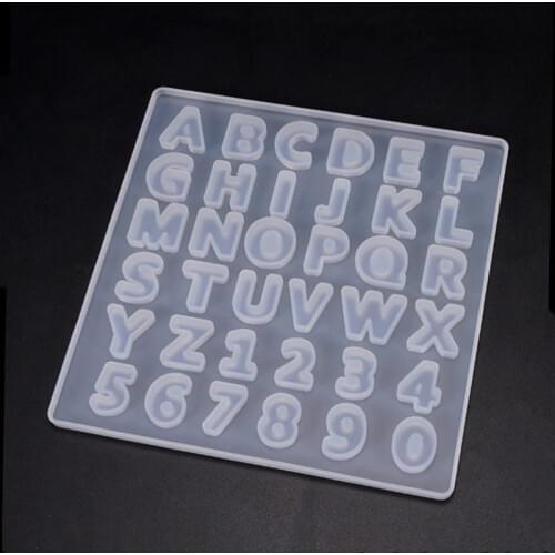 Letter/number silicone mold UV epoxy resin jewelry accessories mold pottery clay clay jewelry mold handicraft accessories