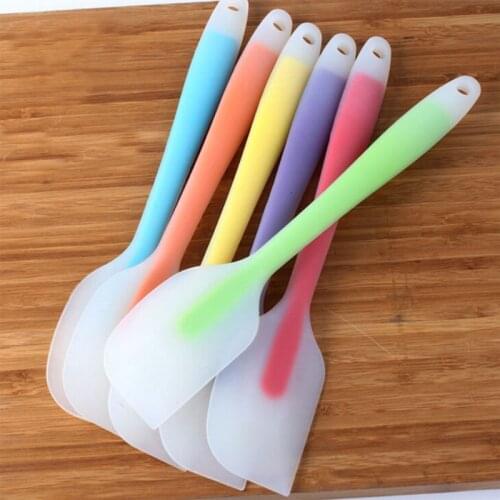 Silicone Spatula 21cm Heat Resistant Baking Untensil Cream Scraper Tool For Mixing Seamless Non-Stick Flexible Spatula