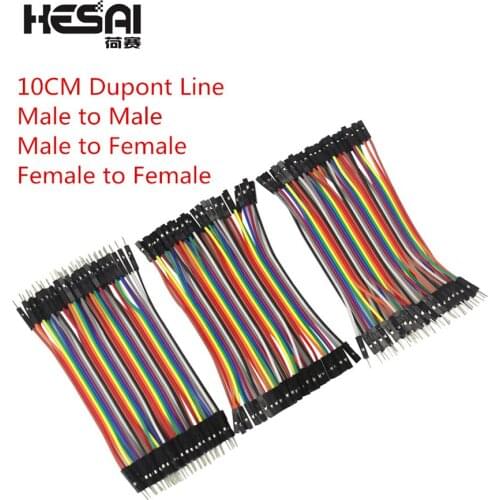 Smart Electronics Dupont Line 10cm Male to Male + Male to Female and Female to Female Jumper Wire Dupont Cable
