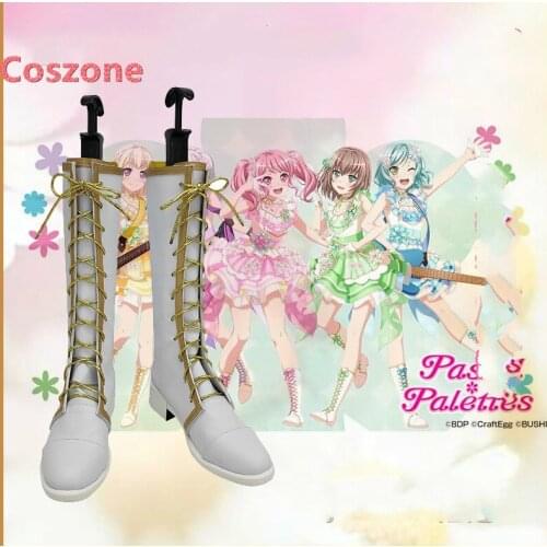 BanG Dream! Shirasagi Chisato Maruyama Aya Yamato Maya Cosplay Shoes Boots Halloween Carnival Costume Accessories