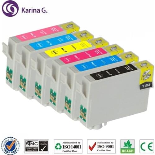 Ink cartridge Replacement for T0791 T0791-T0796 suit For EPSON Stylus Photo PX660 P50 PX650 PX700W PX720WD PX730WD etc