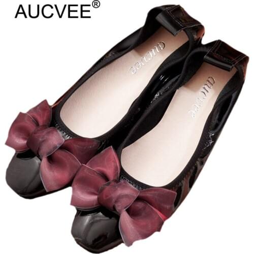 2018 Fashion Genuine Leather Loafers Shoes Flats with Bow Women Moccasin Black Luxury Handmade Soft Leisure Ballet Flat Footwear