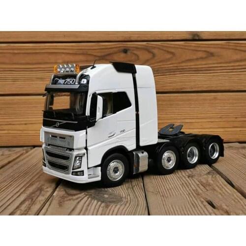 1/32 Scale Vol_vo FH16 750 Heavy Duty Truck Tractor White Diecast Model Toy Model