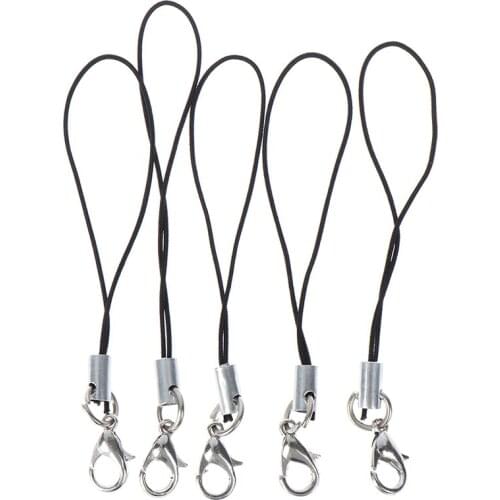 10Pcs Lanyard Keychain For USB Flash Drive Strap String Black