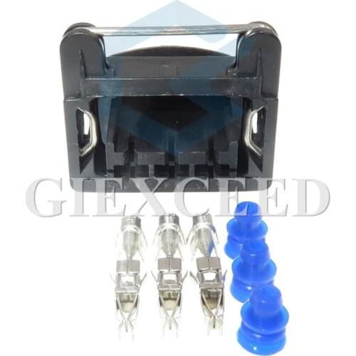 2 Sets 3 Pin 3.5mm Automotive Waterproof Connector Wire Cable Socket For Auto Car Motorcycles