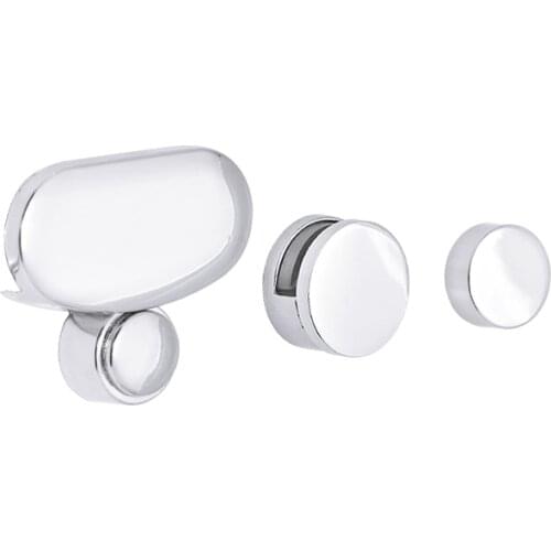 4 Pcs Bathroom Mirror Hinger Fixed Accessories Advertising Plate Glass Clamp Fixed Clip Mirror Fixed Fitting