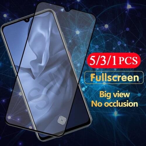 5/3/1Pcs 9D cover for Realme C25 C20 C20A C21 C17 C15 C12 C11 C3 C3i C2 C1 tempered glass phone screen protector protective film