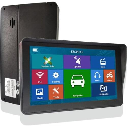 5pcs 8G256MB Free shipping 7inch gps navigation capacitance Screen