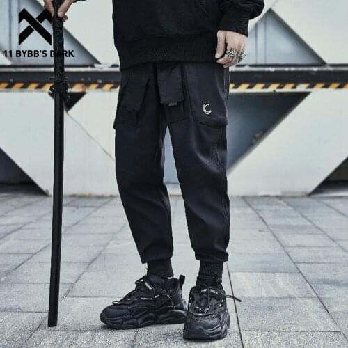 11 BYBBS DARK Tactical Functional Pants Man Joggers Streetwear Multi Pockets Cargo Pants Hip Hop Trousers Men Loose Techwear