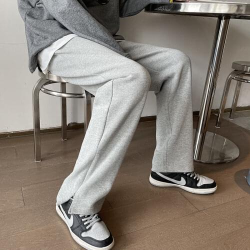 Pants Spring Straight Casual Pure Solid Color Streetwear Sport College Men And Women With Money Fashion Direct Selling