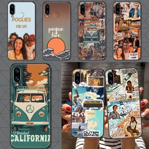 Pogue Life Outer Banks Phone case For Huawei Honor 6 7 8 9 10 10i 20 A C X Lite Pro Play black trend Etui fashion bumper art