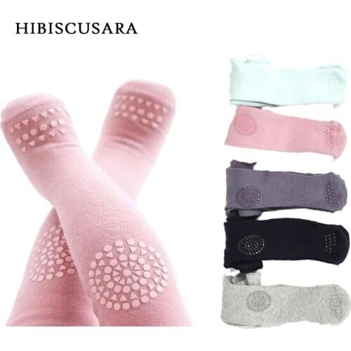 Hot Sale Pure Cotton Baby Bottoms Toddler Kids Kneepad Pantyhose Candy Colors Spring Summer Bebe Girl Toddler Soft Tights