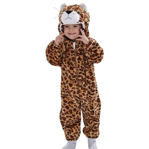 Wonder Garden Infant Baby Leopard Costume Onesie Jumpsuit Halloween Party Cosplay Costumes Christmas Purim Holiday outfit