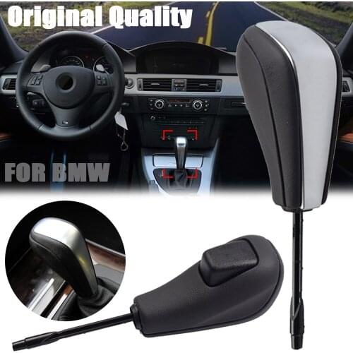 For BMW E46 E60 E39 E83 E53 E61 3 5 7 X Series Shifter Car Leather Boot Gear Shift Knob Head Lever Cover Accessories
