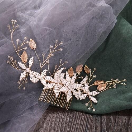 Pearl Hair Comb Hair Accessories For Women Headpieces for Woman Hair for Wedding Accessories Headband Comb