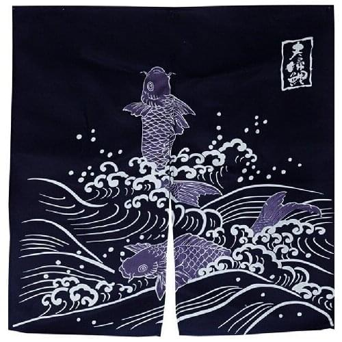 Customized Accept) Korea/Japan/China Sushi Restaurant Kitchen Hanging Curtain-CARPS(85*150cm)