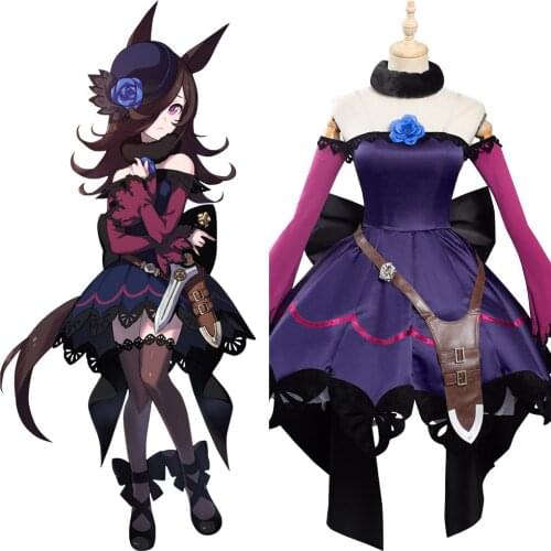 Anime Pretty Derby Rice Shower Cosplay Costume Adult Women Girl Dress Suit Halloween Carnival Costume
