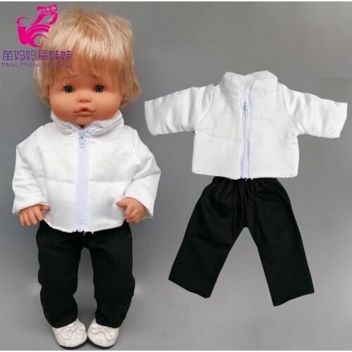 40cm baby doll clothes winter coat for 16 inch Nenuco doll clothes suit Ropa Y Su Hermanita