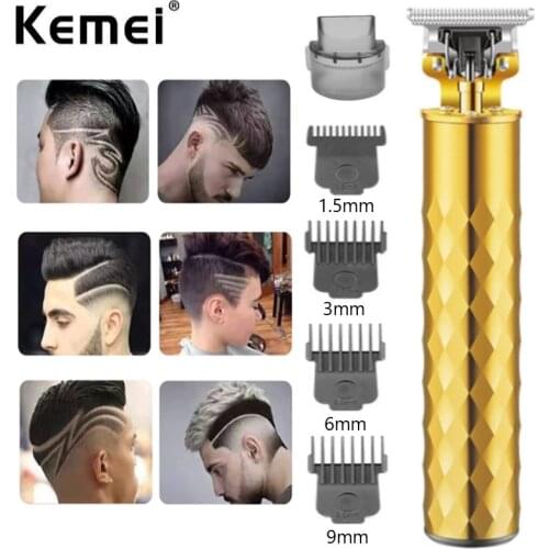 KEMEI electric hair trimmer KM-T9A USB rechargeable hair clipper oilhead clipper hair carving clipper haircut machine