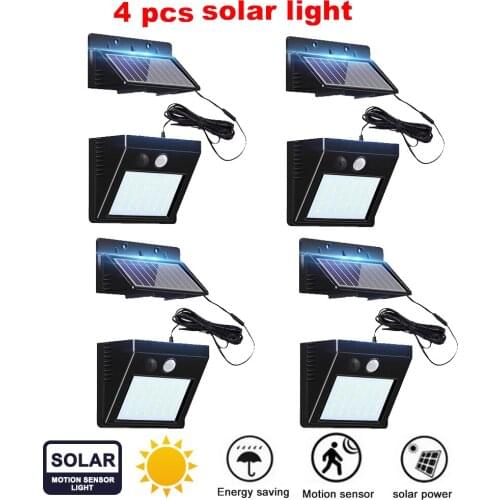 30 LED Solar Light Wall Lamp PIR Motion Sensor Waterproof IP65 Outdoor Garden Security Lights Luz Solar Led Para Exterioroptiona