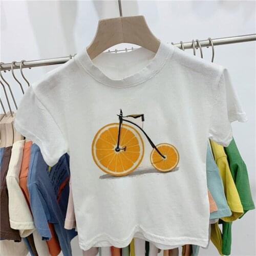 New 2020 T-shirt Boys Harajuku Unisex Girls T Shirts Vogue Kids Tops For Girls Summer T Shirt Kid Lemon Tree ,Drop Ship