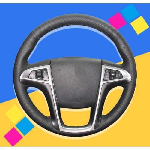 Auto Braid On The Steering Wheel Cover for Buick Lacrosse 2010-2013 Regal 2011-2013 Chevrolet Equinox 2010-2016 Car Wheel Covers